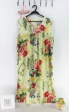Summer sleeveless artificial cotton nightgown for middle-aged and elderly people, extended and plump cotton silk pajamas for the elderly, mom's nightgown Item Picture